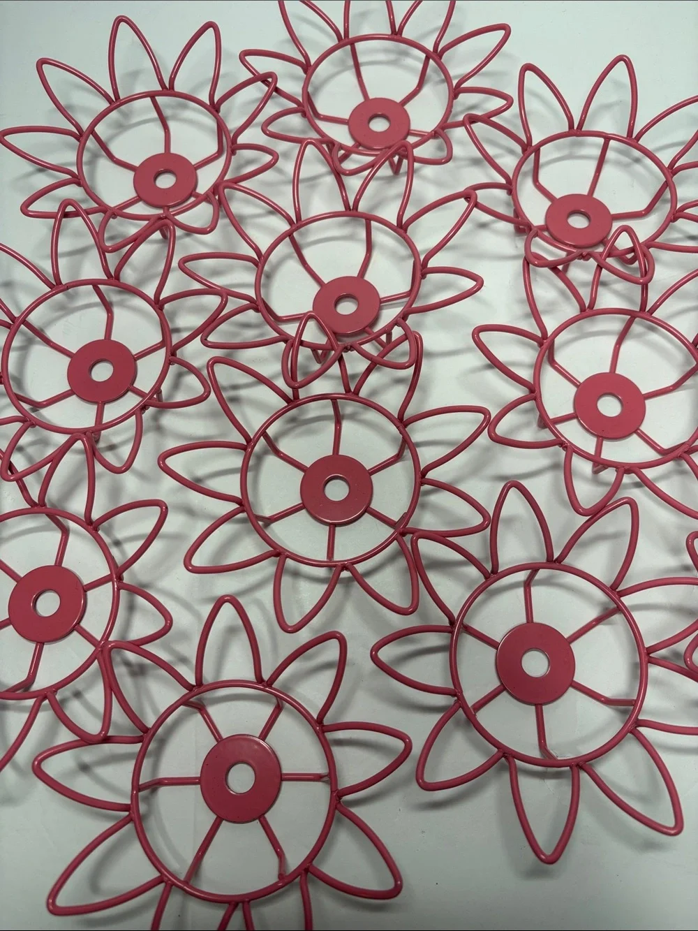 Vintage 12 Metal Flowers